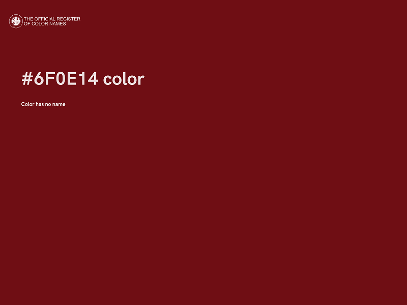 #6F0E14 color image