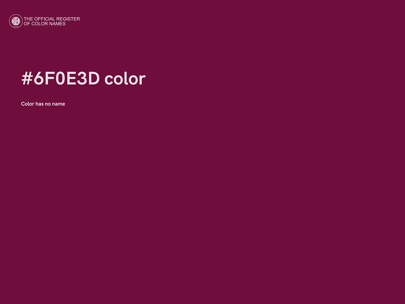 #6F0E3D color image