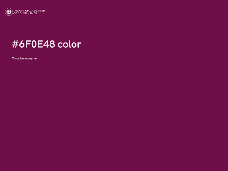 #6F0E48 color image