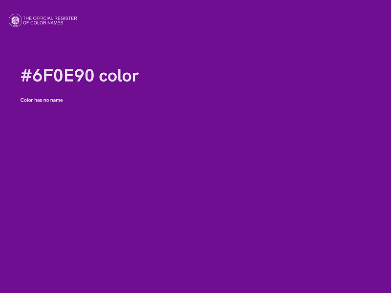 #6F0E90 color image