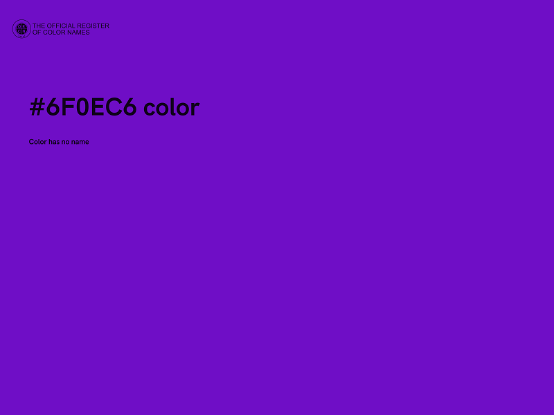#6F0EC6 color image