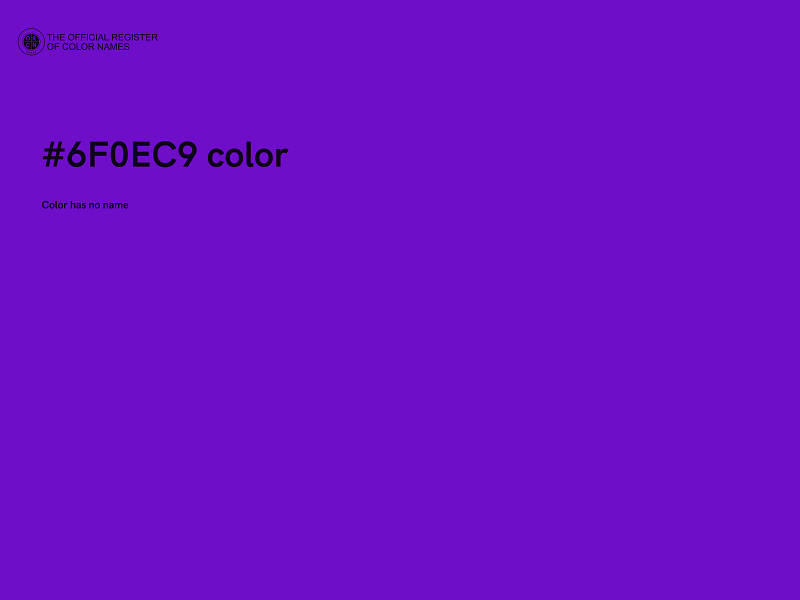 #6F0EC9 color image