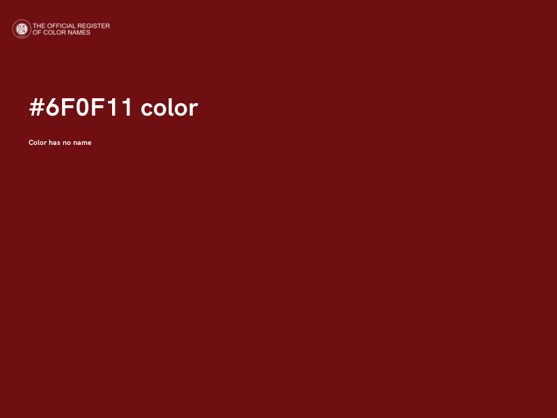 #6F0F11 color image