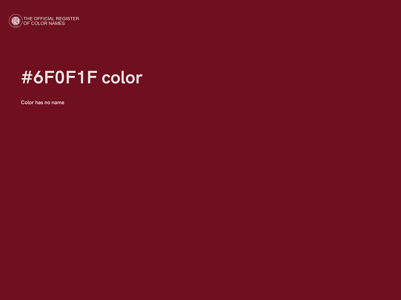 #6F0F1F color image