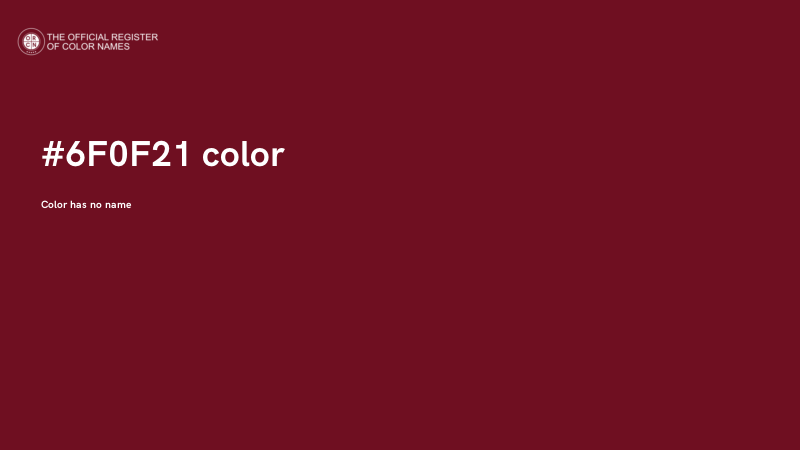 #6F0F21 color image