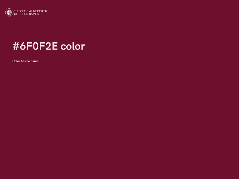 #6F0F2E color image