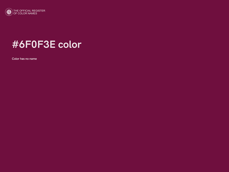 #6F0F3E color image