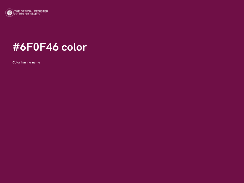 #6F0F46 color image
