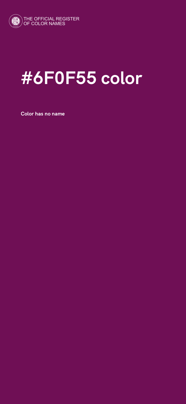 #6F0F55 color image