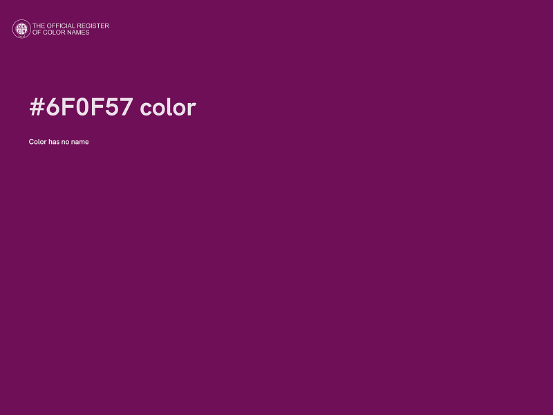 #6F0F57 color image