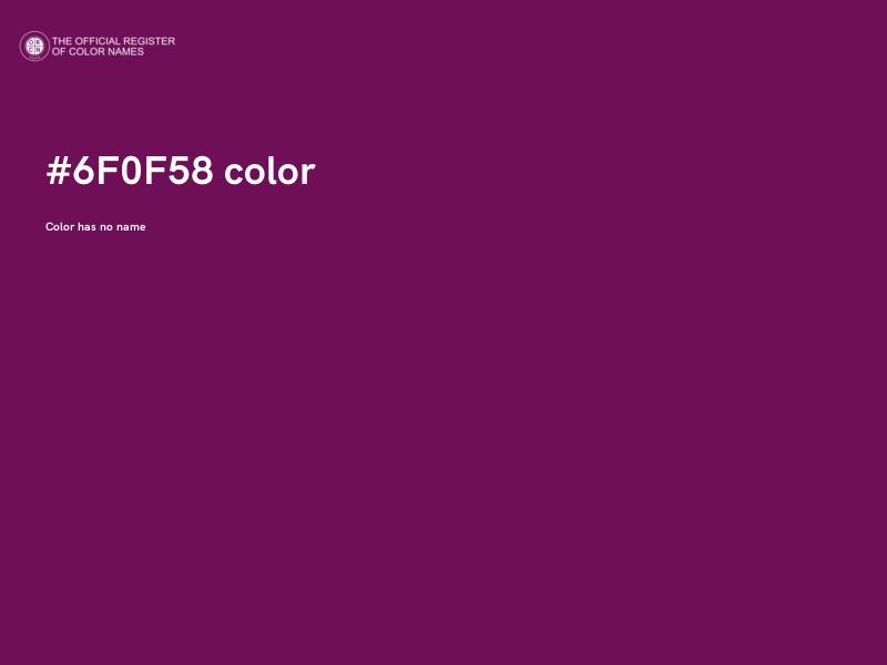 #6F0F58 color image