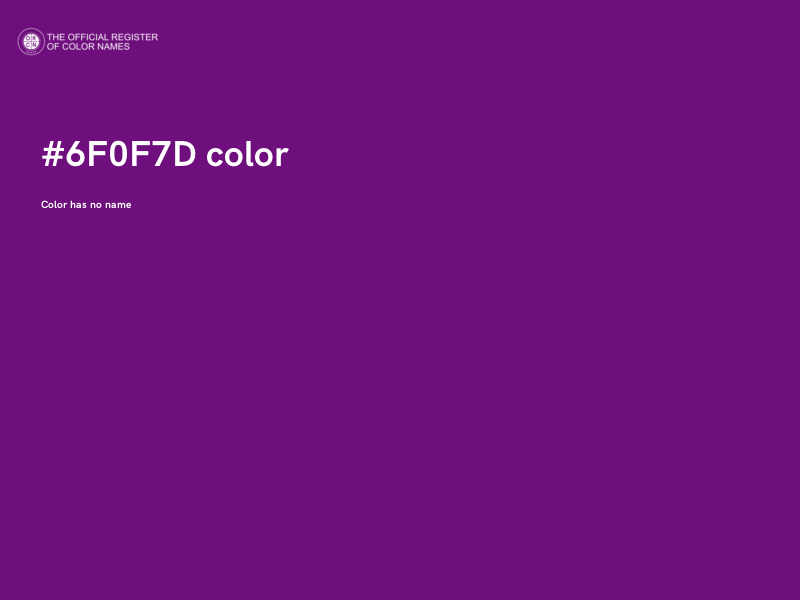 #6F0F7D color image