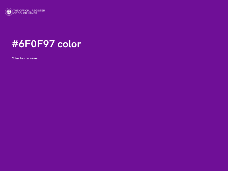 #6F0F97 color image