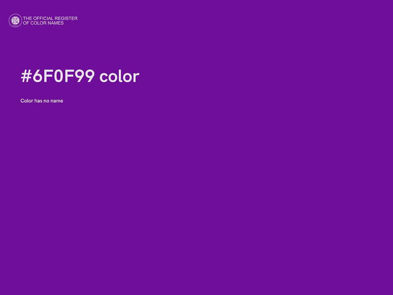 #6F0F99 color image