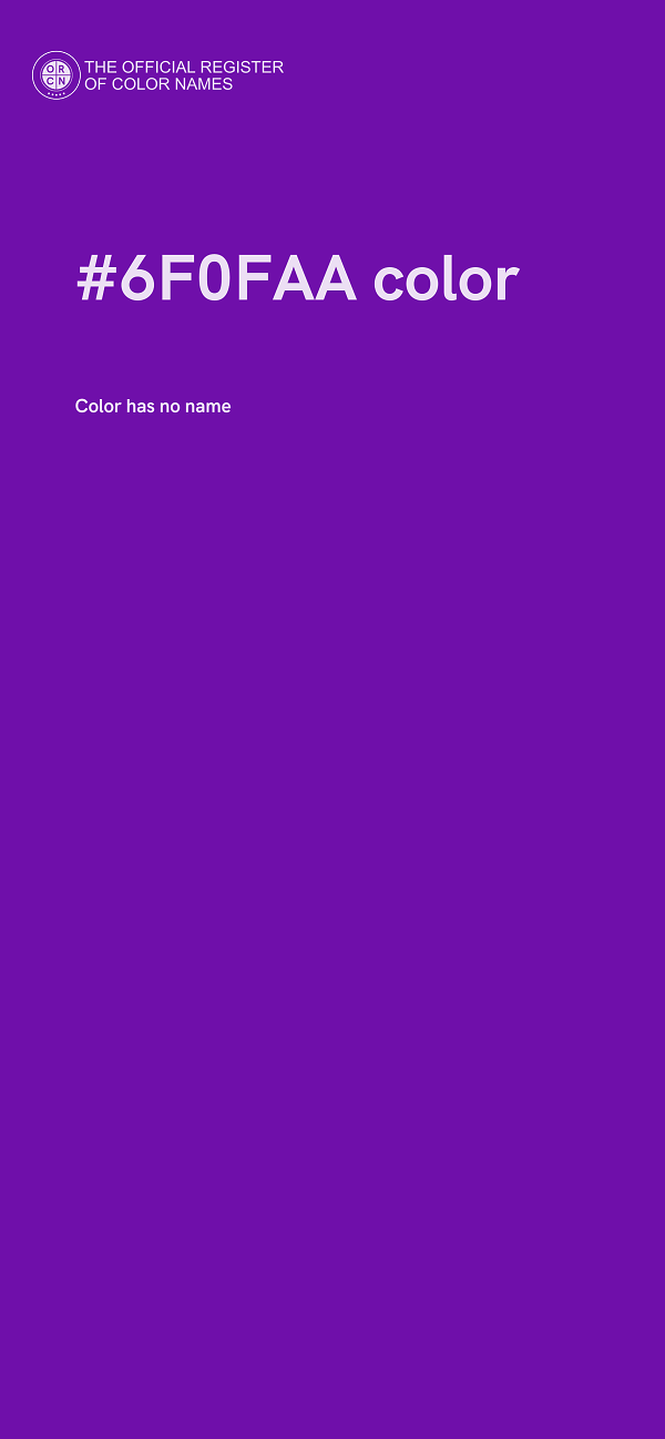 #6F0FAA color image