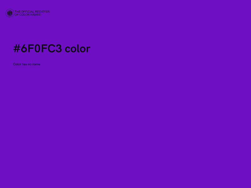 #6F0FC3 color image