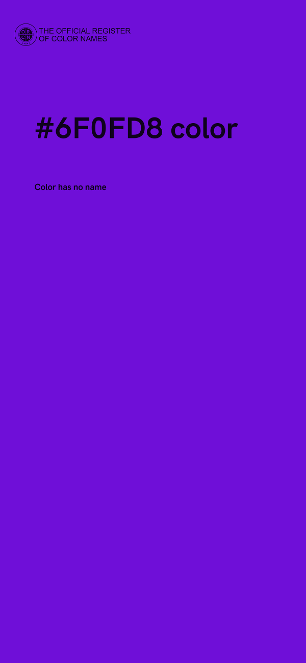 #6F0FD8 color image
