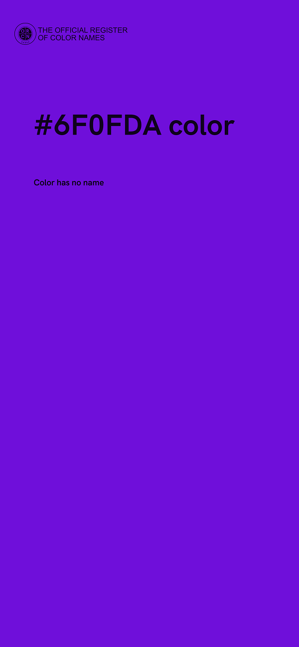 #6F0FDA color image