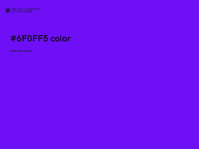 #6F0FF5 color image