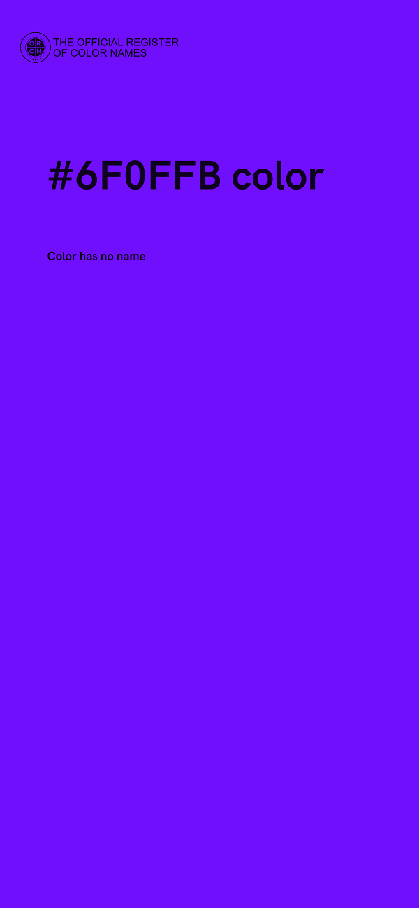 #6F0FFB color image