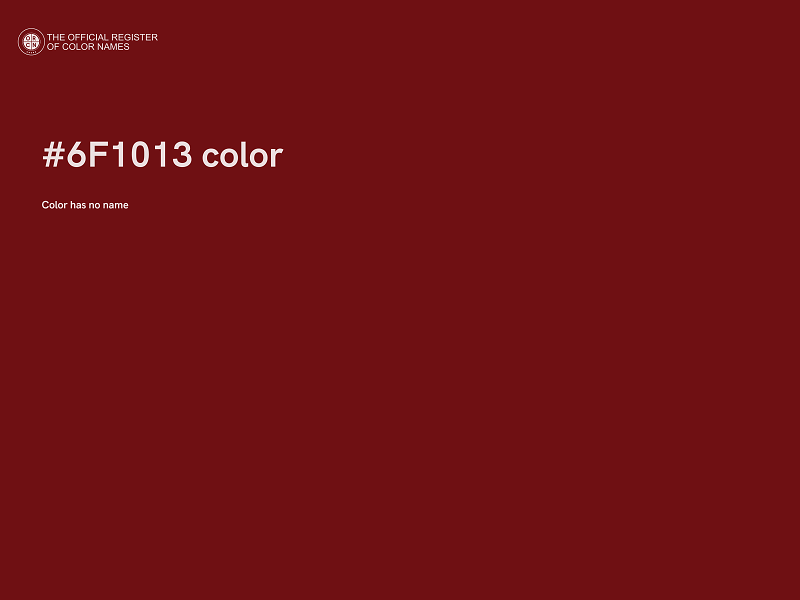 #6F1013 color image