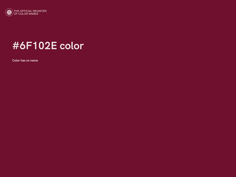#6F102E color image