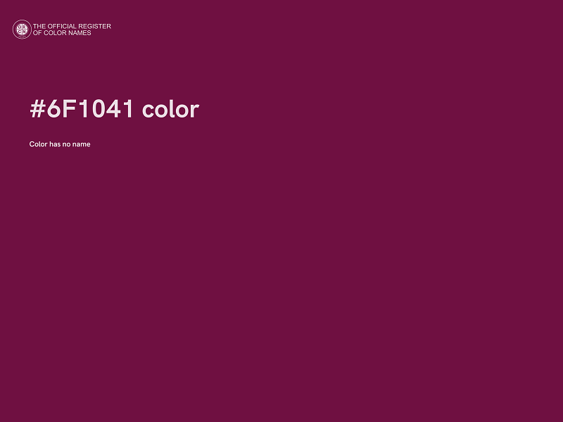 #6F1041 color image