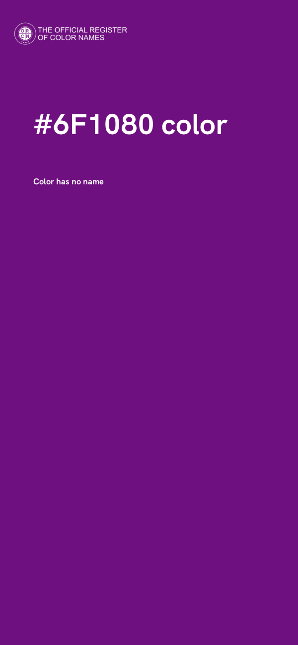 #6F1080 color image