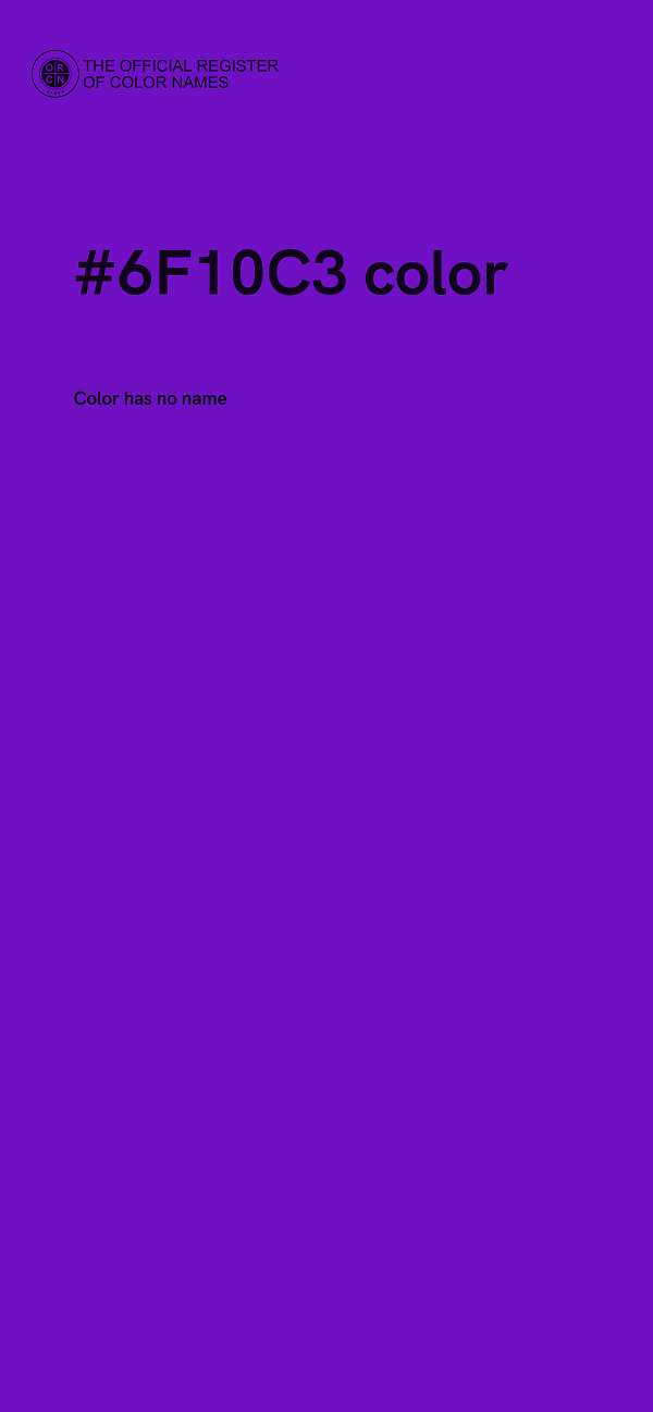 #6F10C3 color image