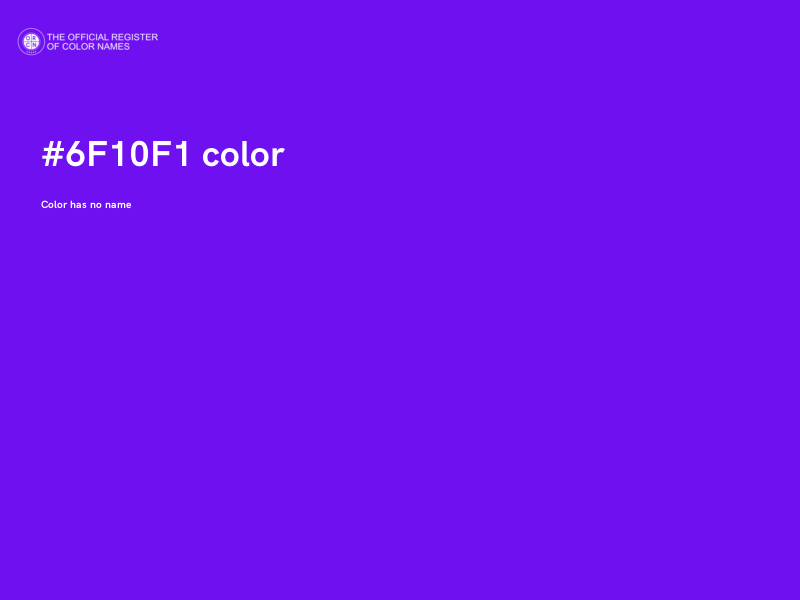 #6F10F1 color image
