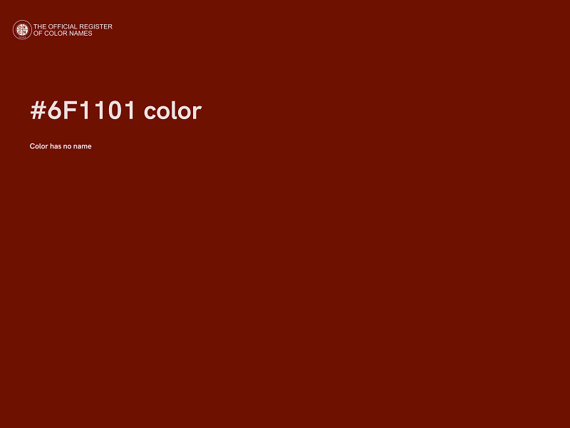 #6F1101 color image