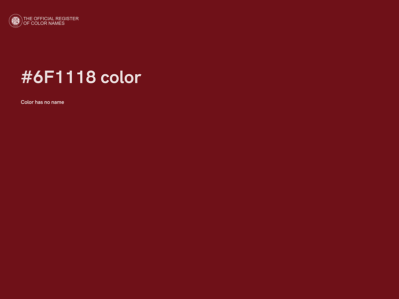 #6F1118 color image