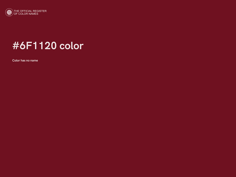 #6F1120 color image