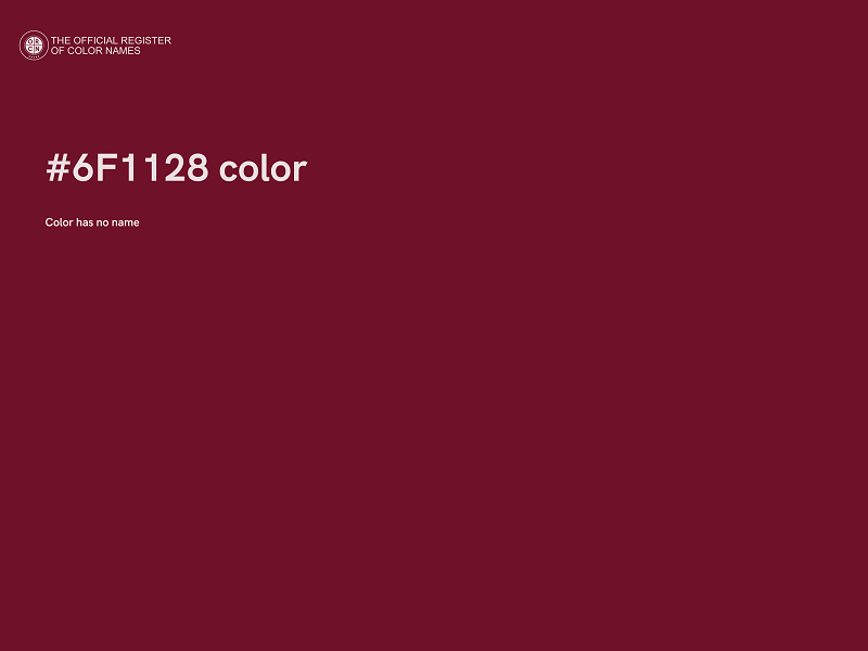 #6F1128 color image