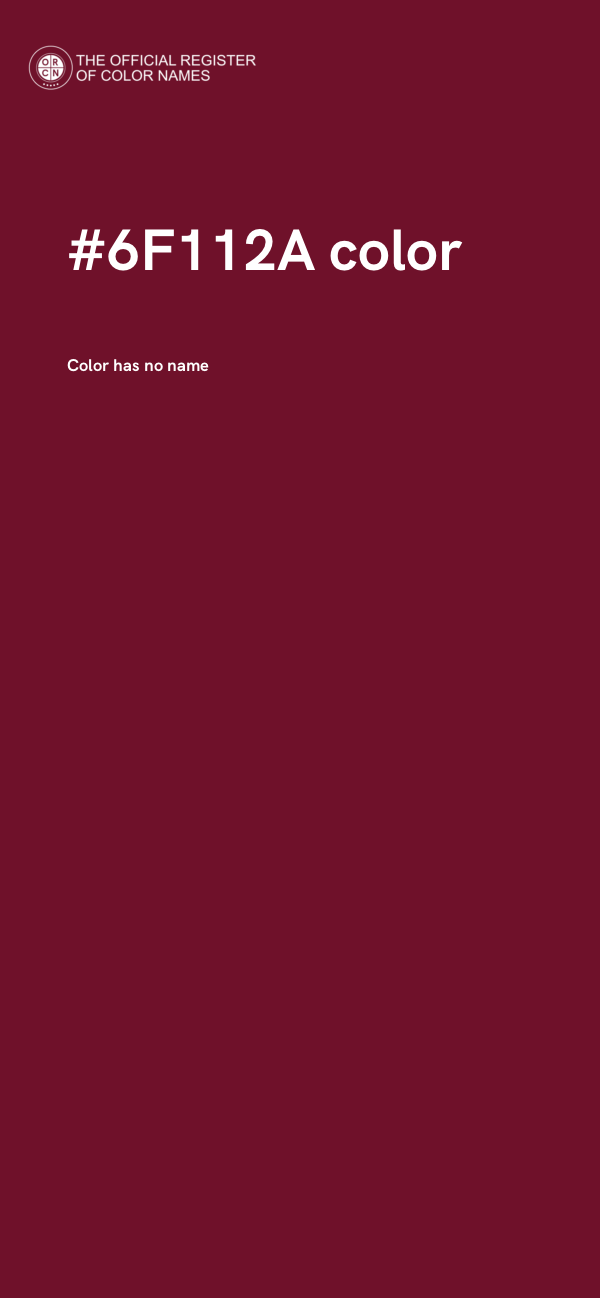 #6F112A color image