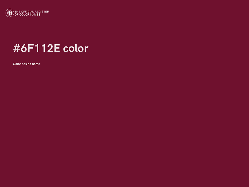 #6F112E color image