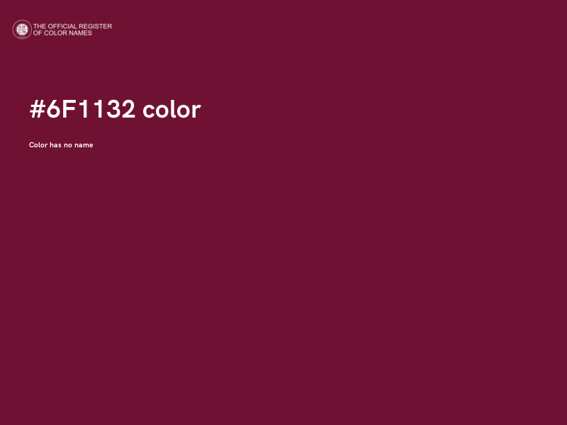 #6F1132 color image