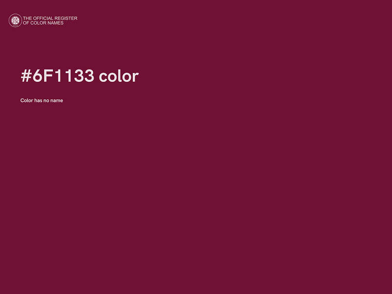 #6F1133 color image