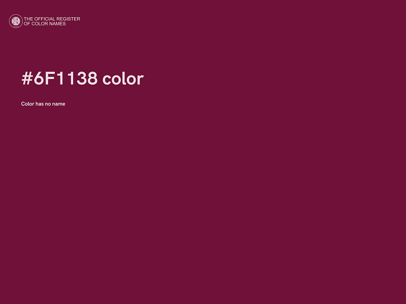 #6F1138 color image