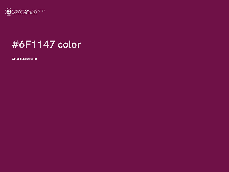 #6F1147 color image