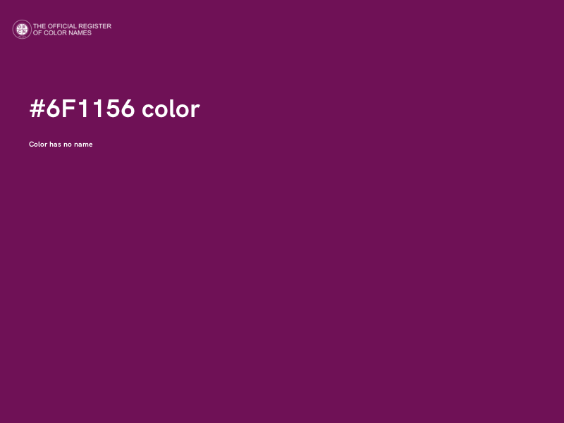 #6F1156 color image