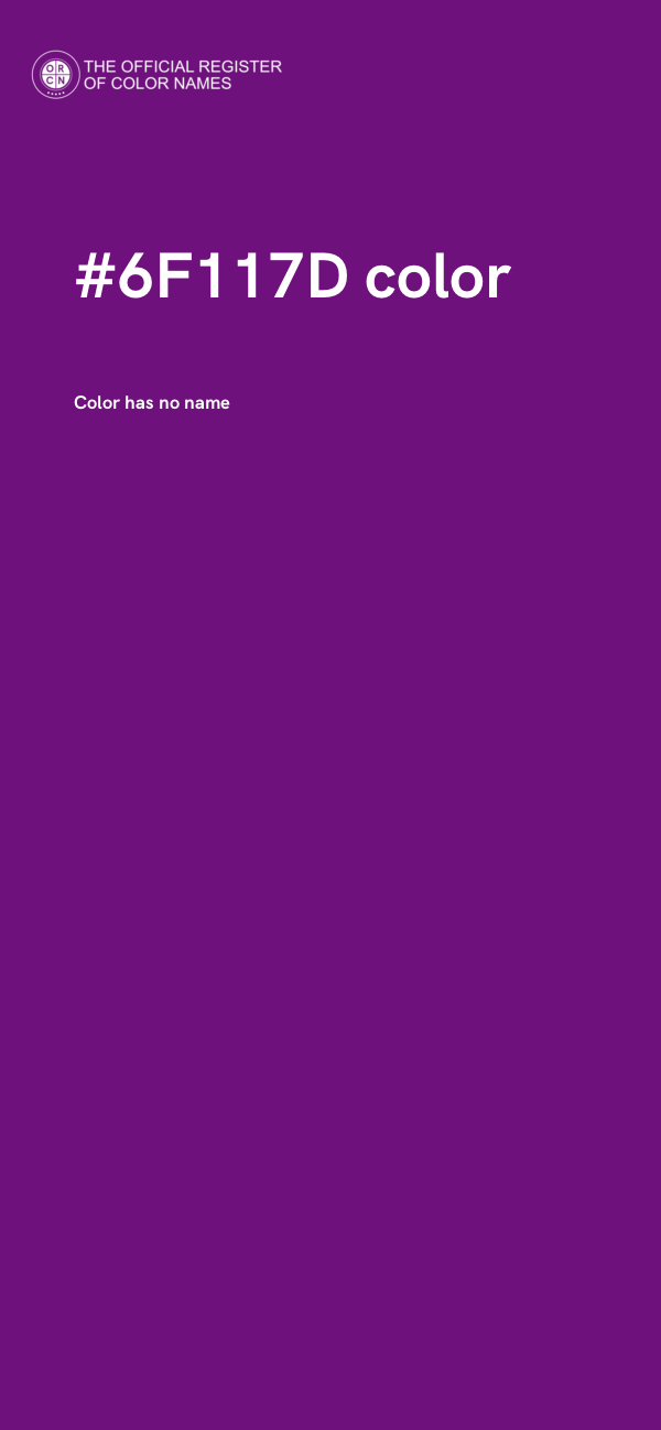 #6F117D color image