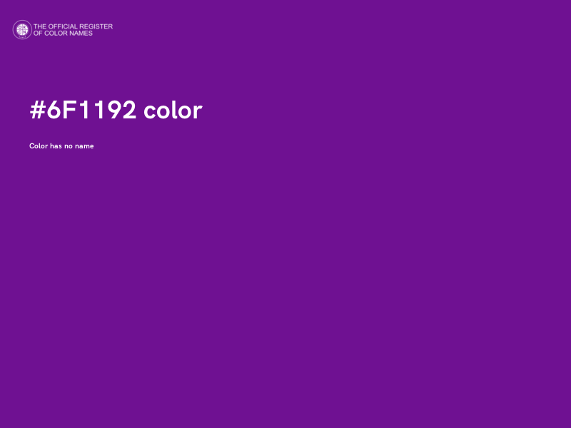 #6F1192 color image