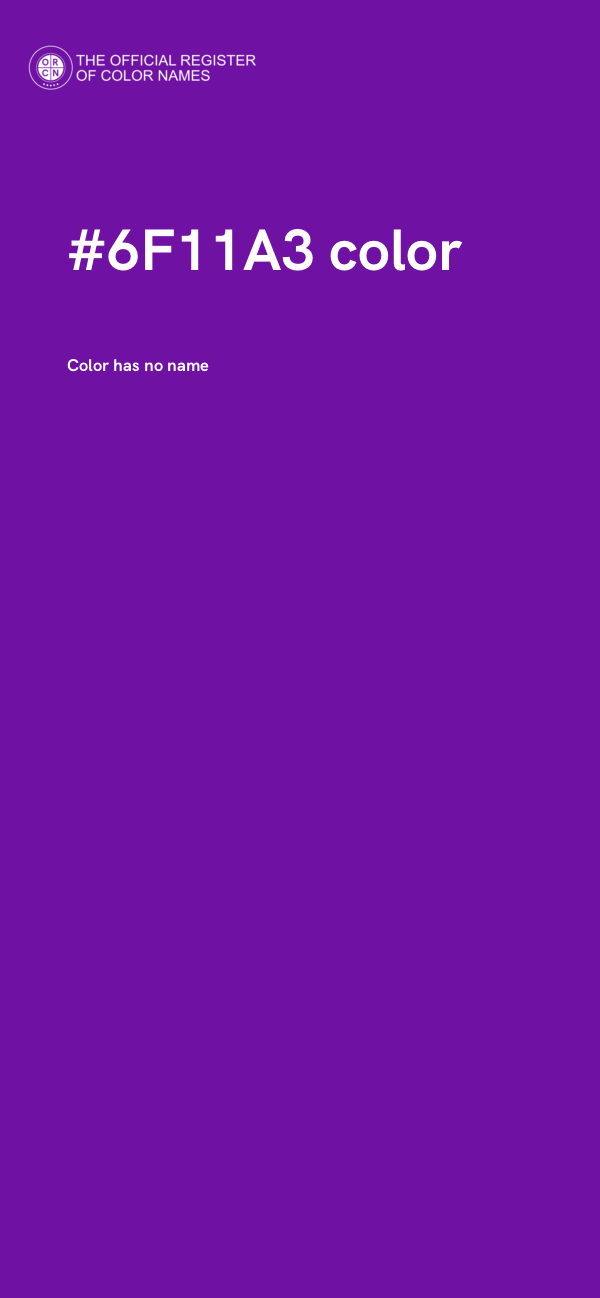 #6F11A3 color image
