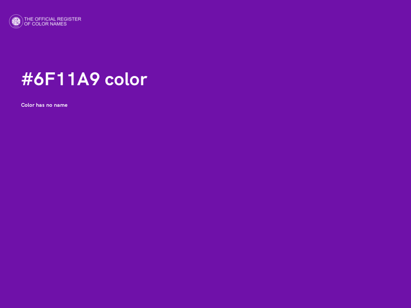 #6F11A9 color image