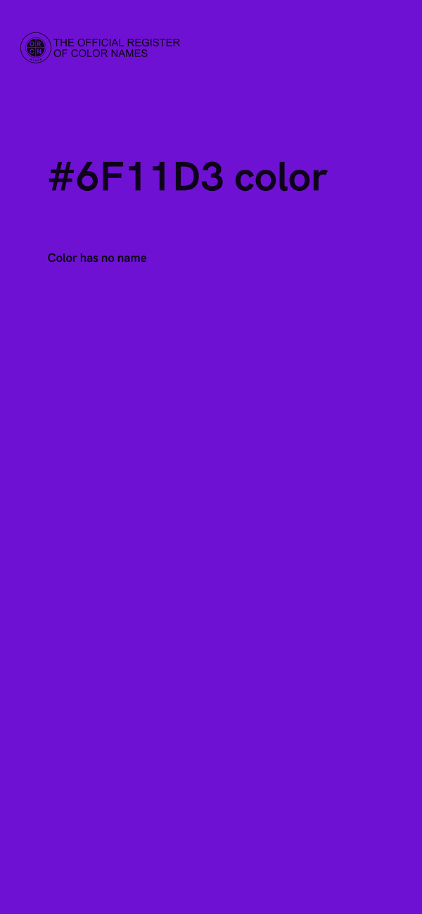 #6F11D3 color image