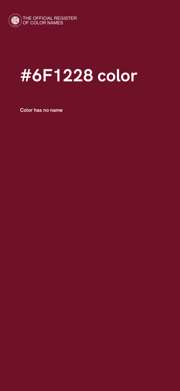 #6F1228 color image