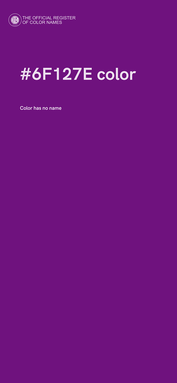 #6F127E color image