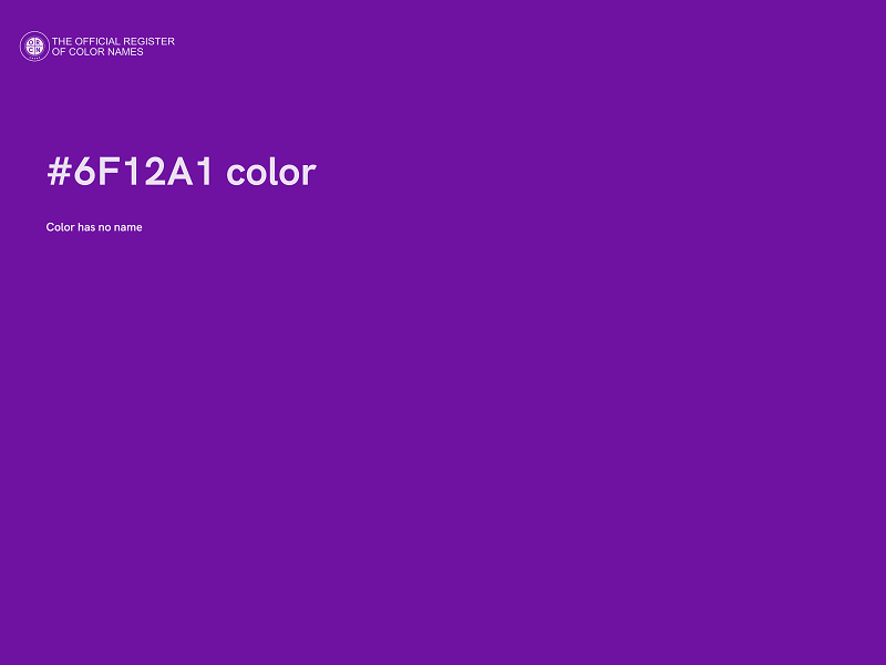 #6F12A1 color image