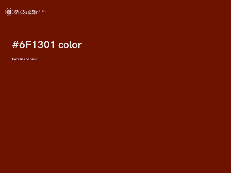 #6F1301 color image